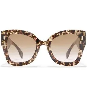 Fendi | Accessories | Fendi F Roma Havana Logo Oversized  display picture 1